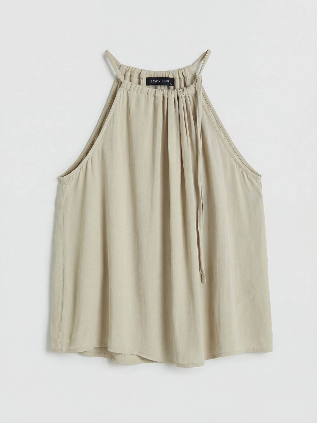 Halter Neck Ruched Blouse-4