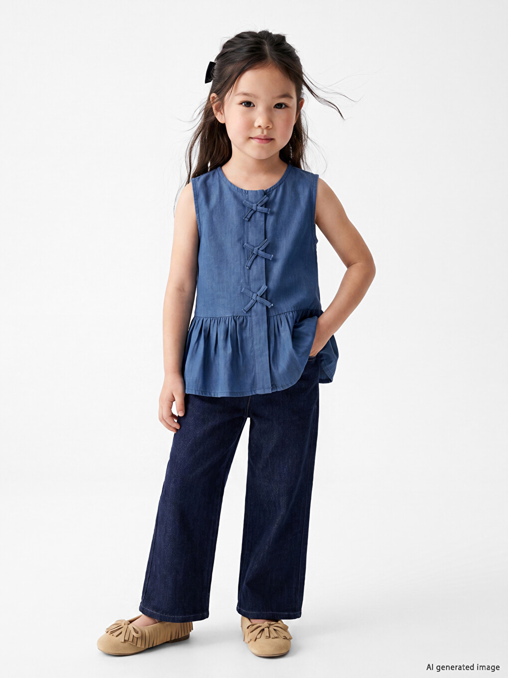 Bow Girls' Shirt-1