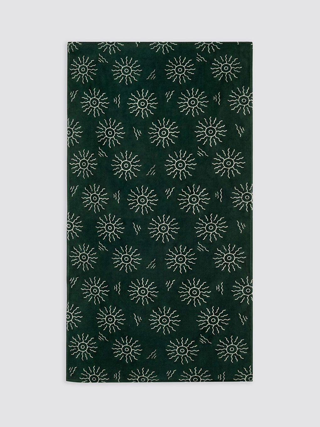 Yeşil Pamuklu Erkek Plaj Havlusu 70x150 cm