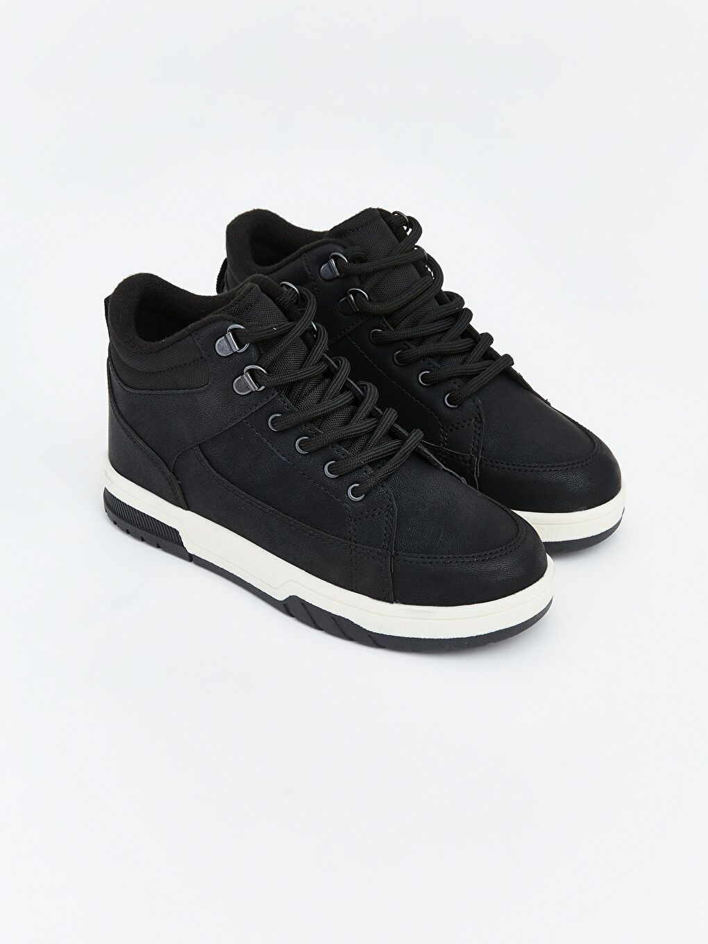 Siyah Süet Görünümlü Bilek Boy Erkek Çocuk Spor Ayakkabı