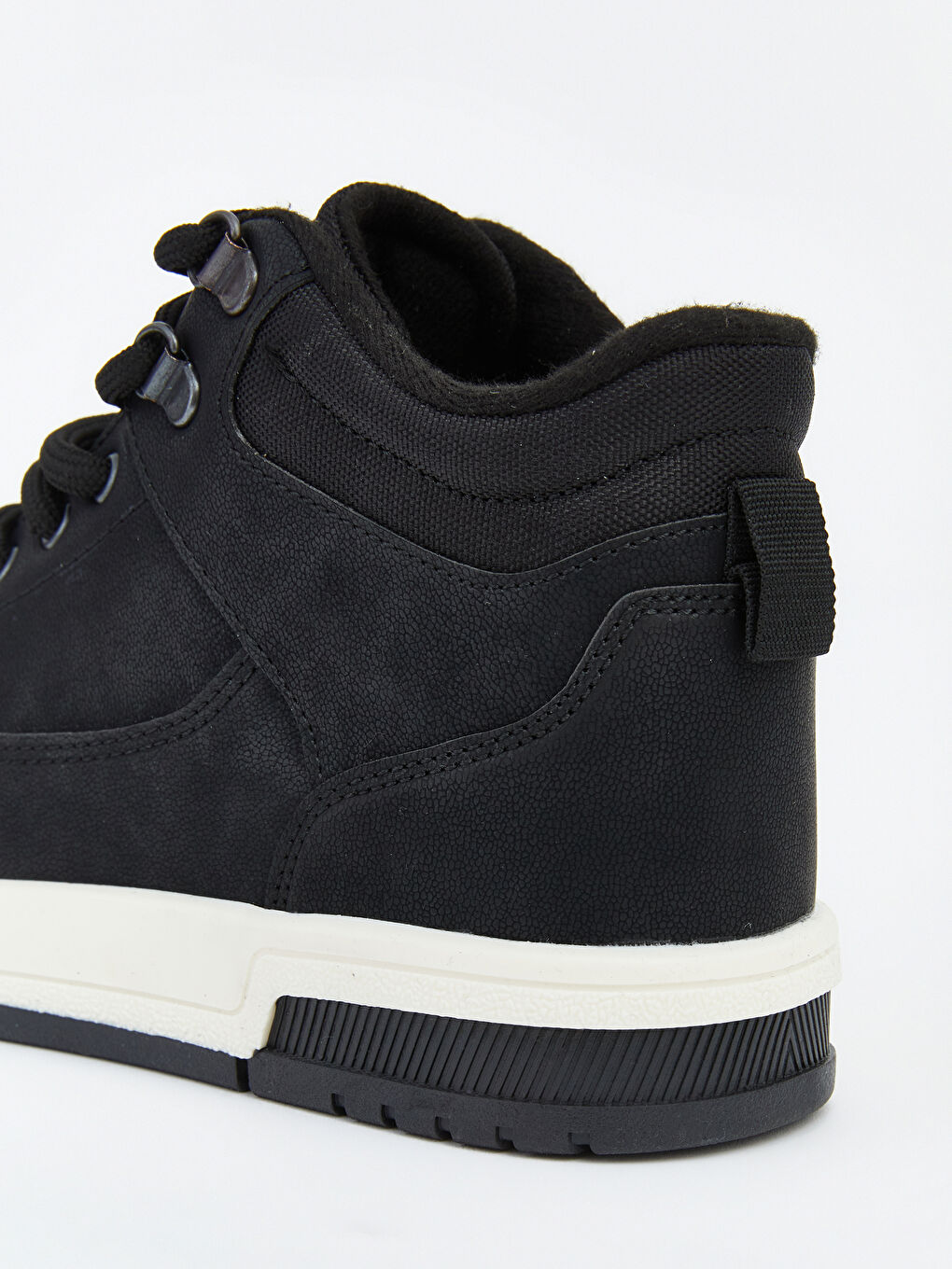 Siyah Süet Görünümlü Bilek Boy Erkek Çocuk Spor Ayakkabı-4