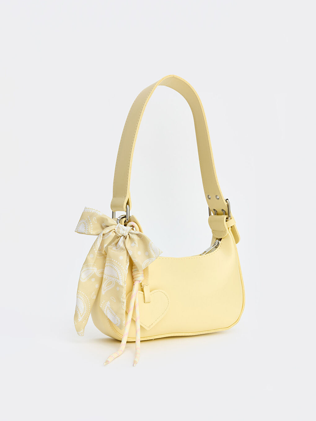 Sarı Deri Görünümlü Kadın Omuz Çantası-1