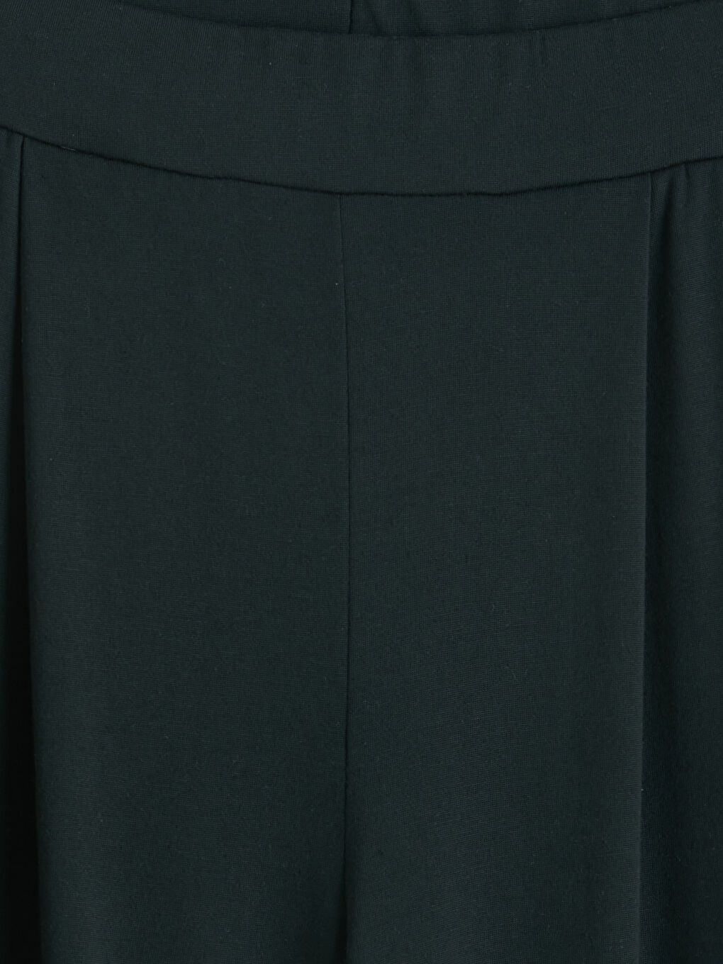 Siyah Beli Lastikli Geniş Paça Kadın Pantolon	-6