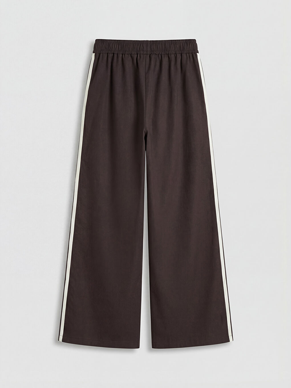 Kahverengi Fiyonk Detaylı Kız Çocuk Poplin Pantolon-1