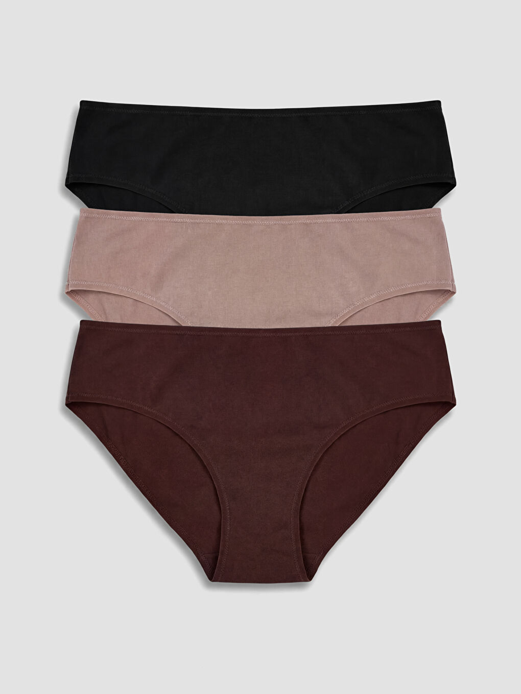 Bordo Bikini Külot 3'lü