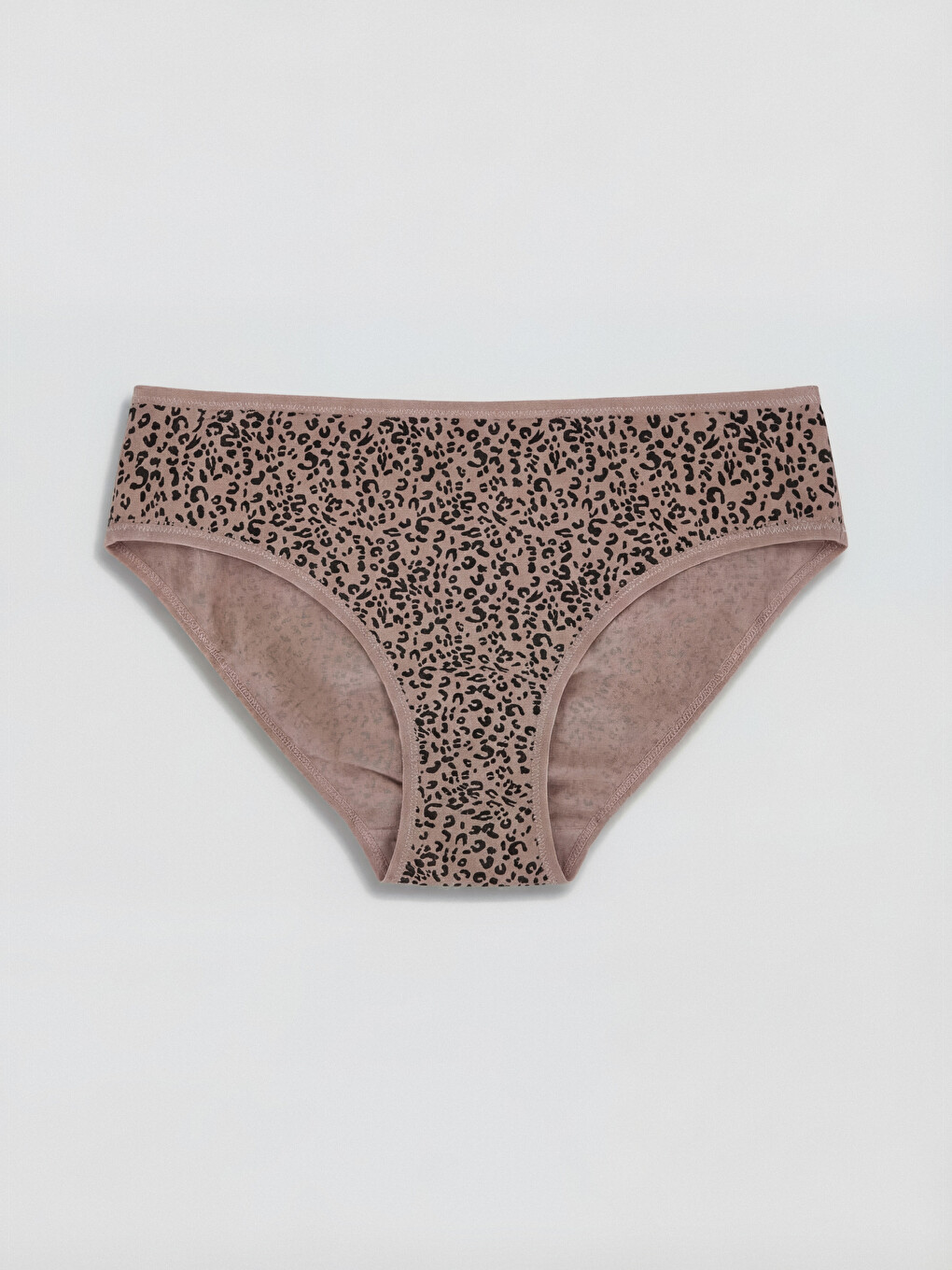 Kahverengi Desenli Bikini Külot 3'lü-3