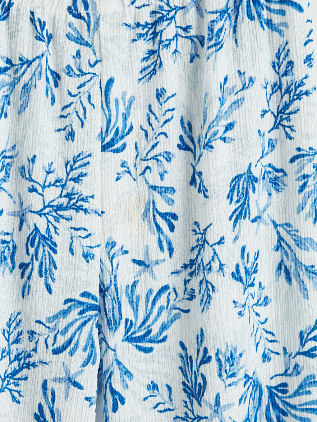 Mavi Geniş Paça Kız Çocuk Desenli Eşofman Altı-2