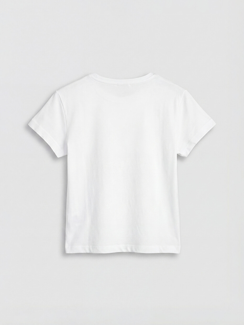 Crew Neck Printed Girls' T-shirt-3