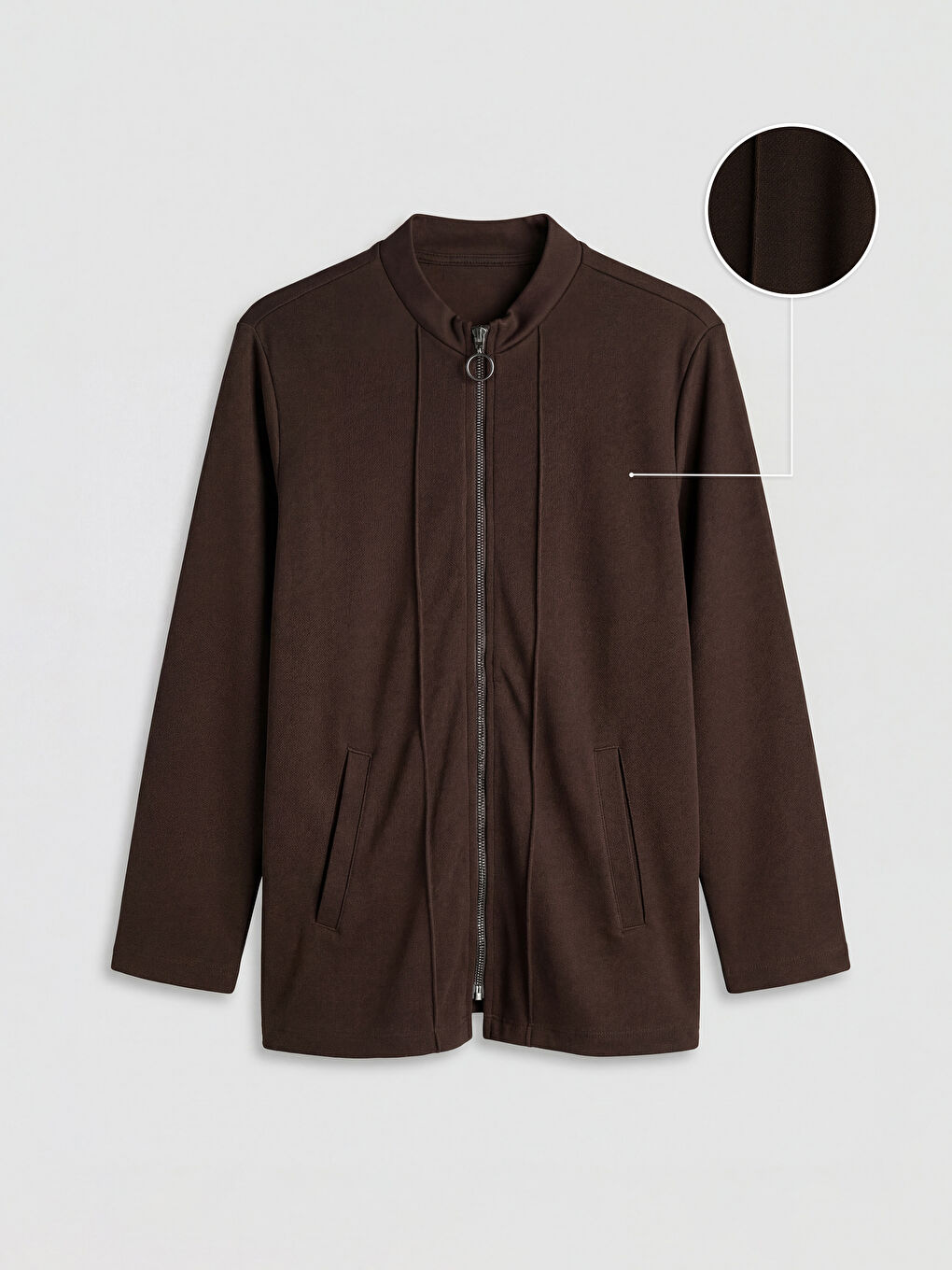 Kahverengi Bisiklet Yaka Kadın Hırka