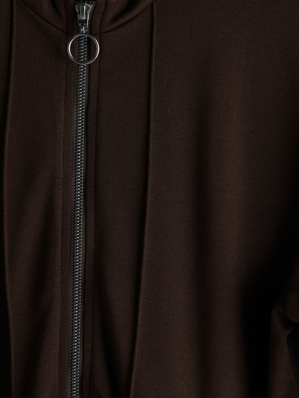 Kahverengi Bisiklet Yaka Kadın Hırka-2