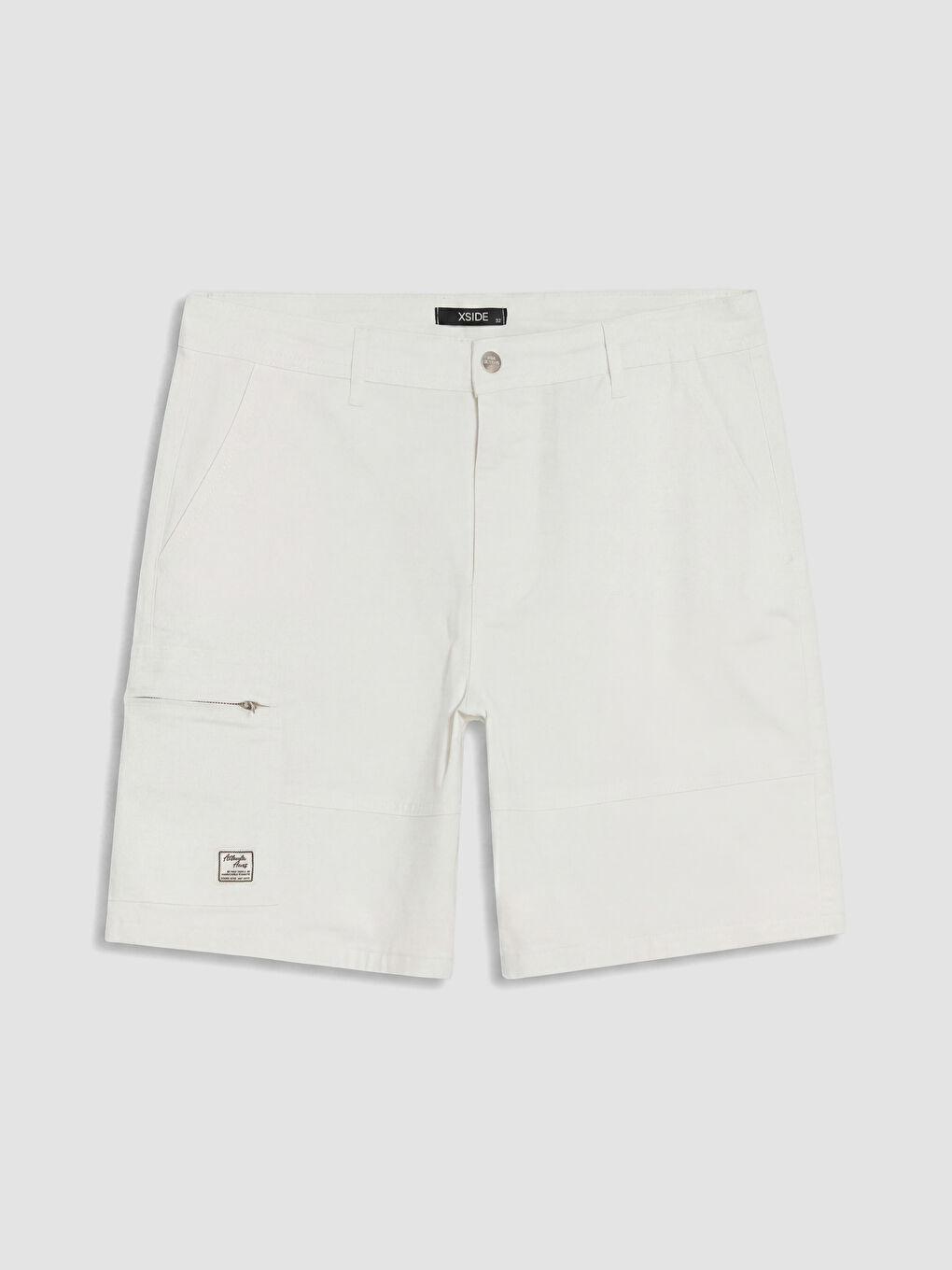 Ekru Regular Fit Poplin Erkek Şort