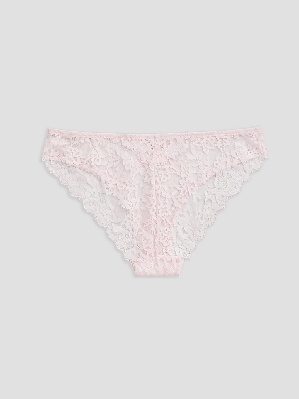 Pembe Dantelli Bikini Külot-1