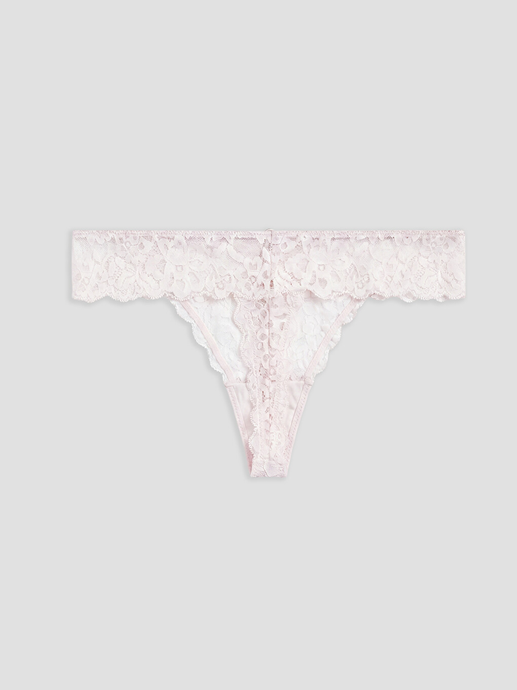 Pembe Dantelli Tanga Külot-1