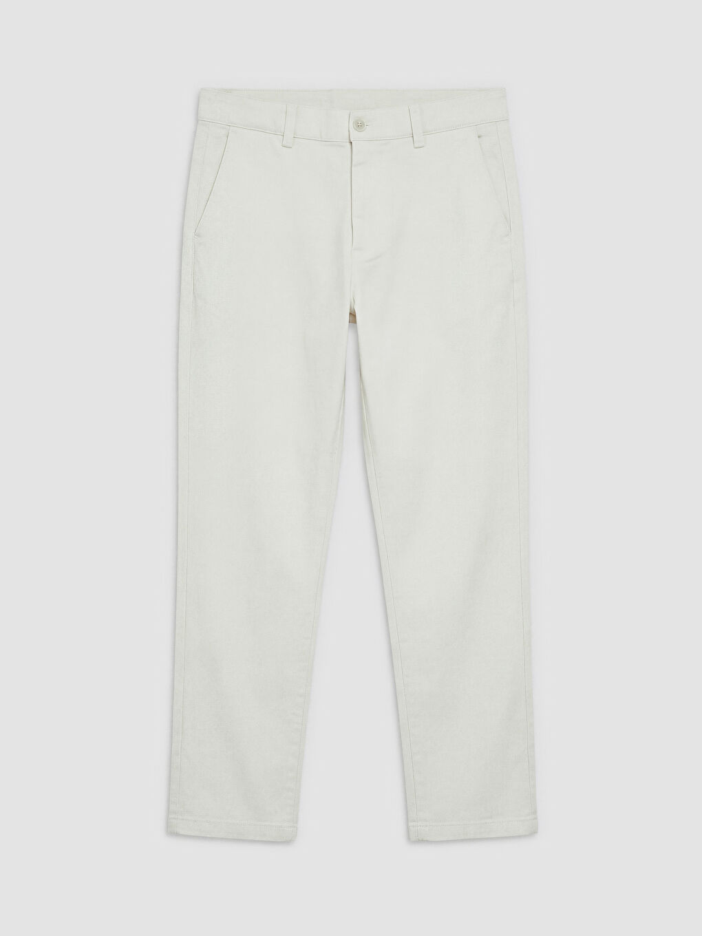 Bej Slim Fit Gabardin Erkek Pantolon