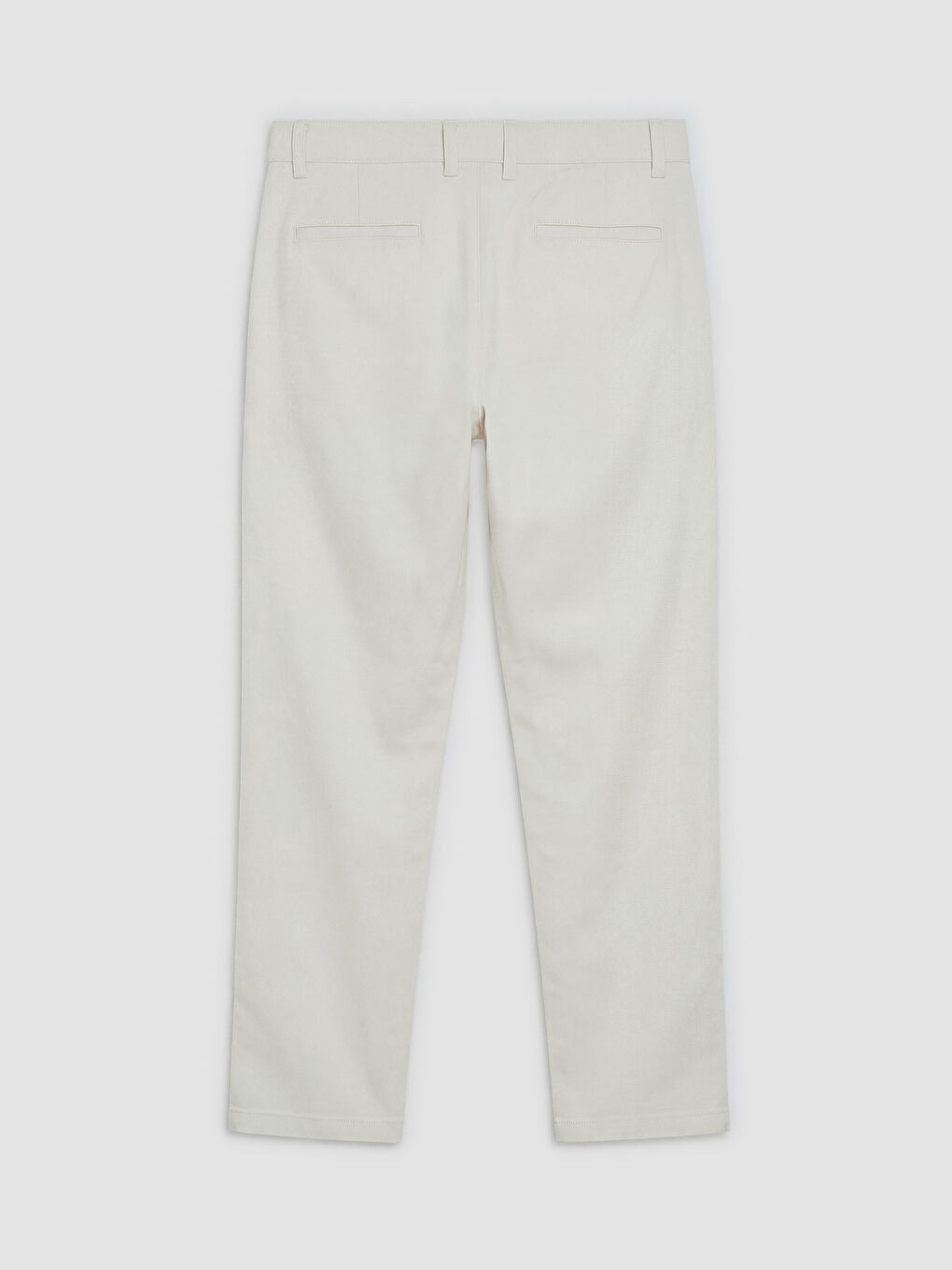 Bej Slim Fit Gabardin Erkek Pantolon-1