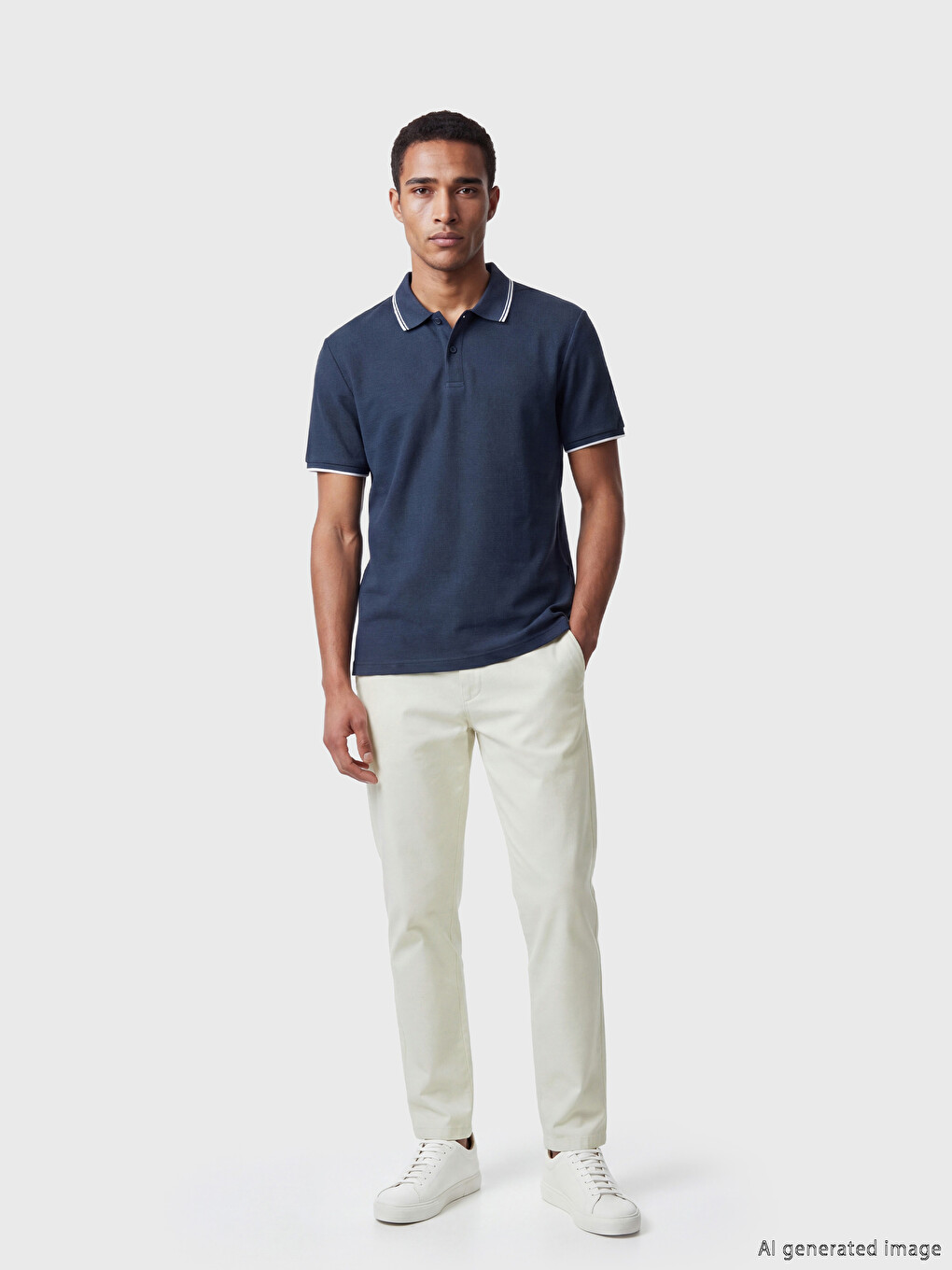 Bej Slim Fit Gabardin Erkek Pantolon