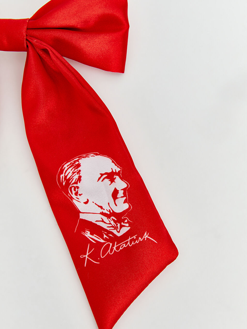 Karışık Atatürk Baskılı Kız Çocuk Fiyonklu Saç Tokası-3