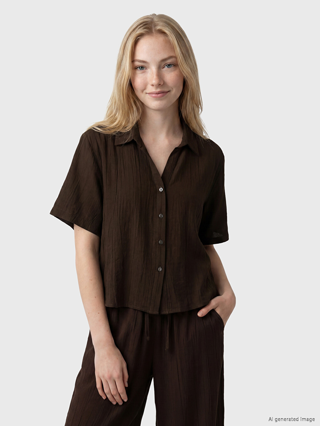 Textured Women's Shirt