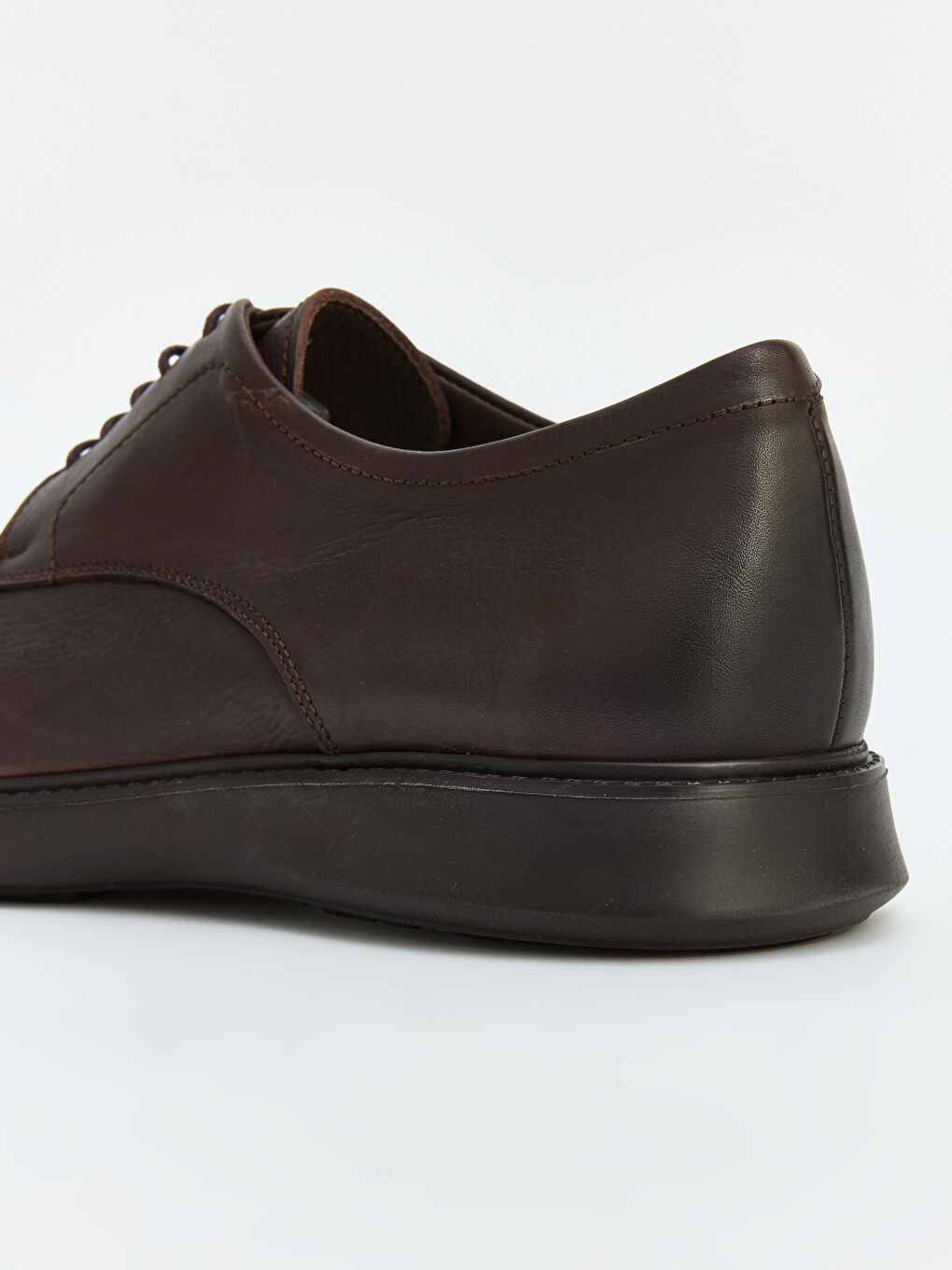 Kahverengi Hakiki Deri Erkek Klasik Ayakkabı-3