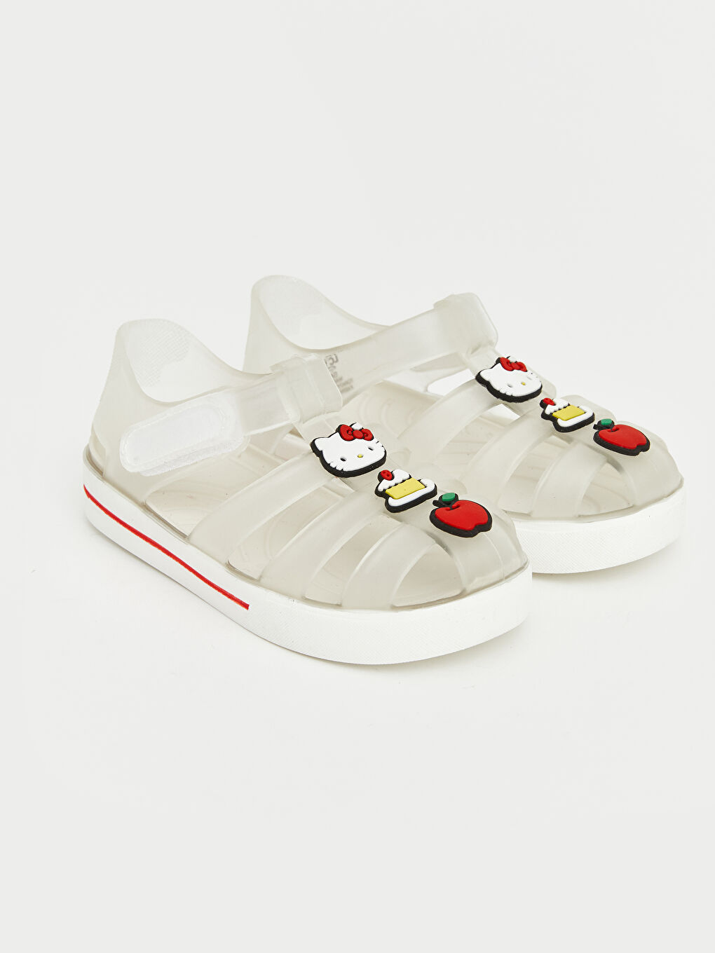 Renksiz Hello Kitty Baskılı Kız Çocuk Sandalet