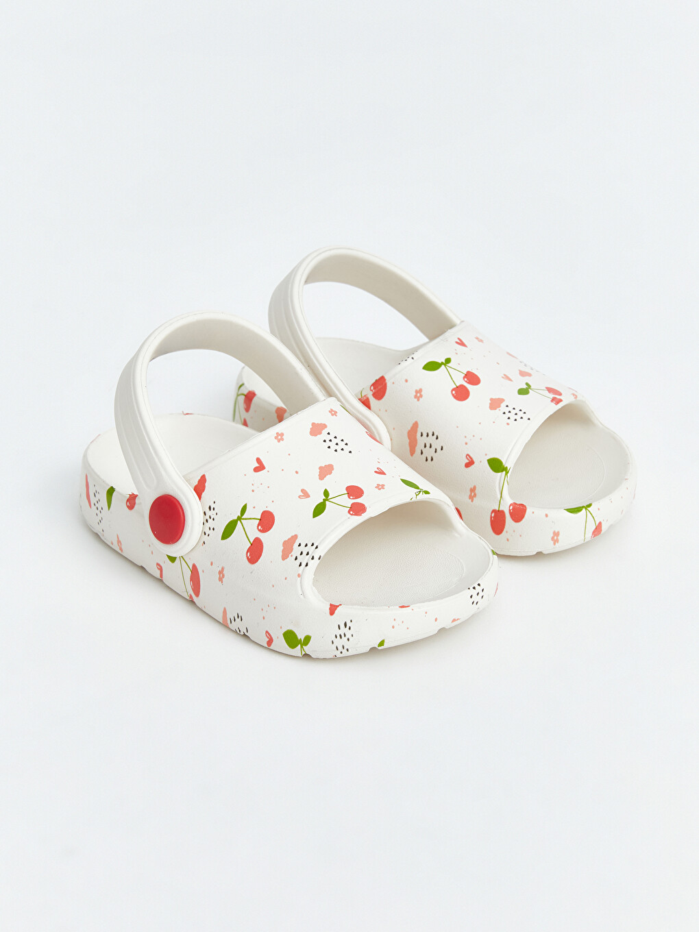Cherry Patterned Girls' Slider