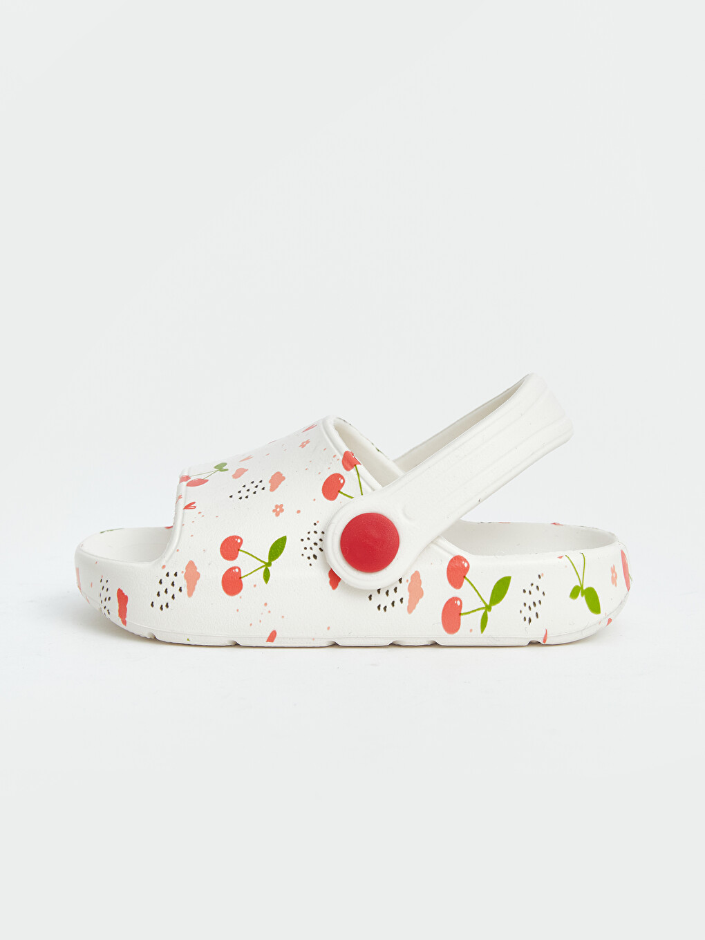 Cherry Patterned Girls' Slider-1