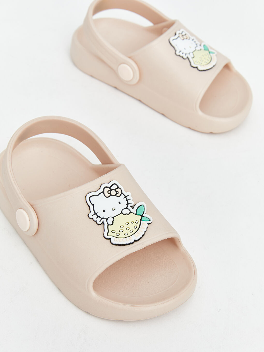 Pembe Hello Kitty Baskılı Kız Çocuk Terlik-2