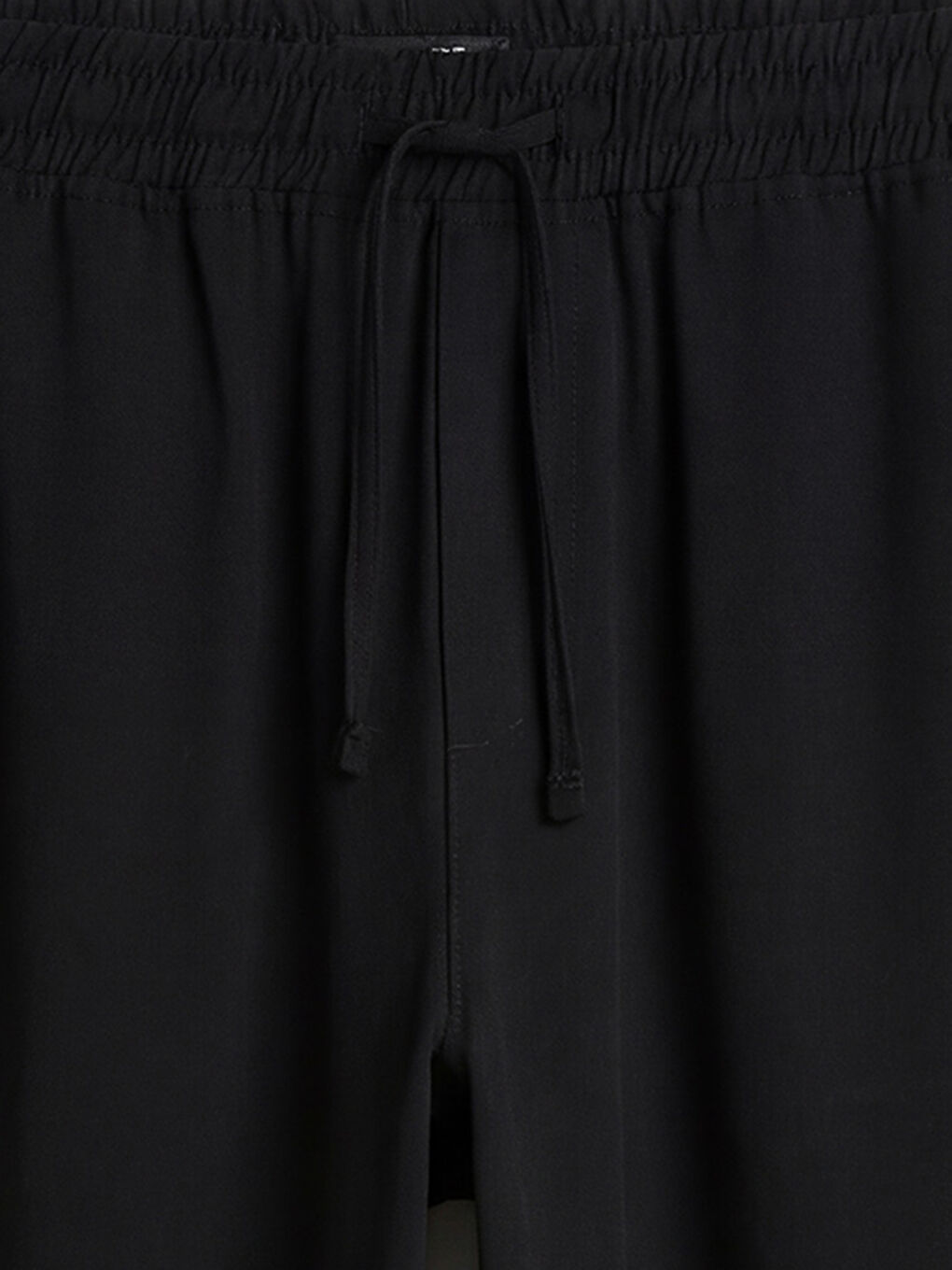 Siyah Rahat Kalıp Erkek Pantolon-2