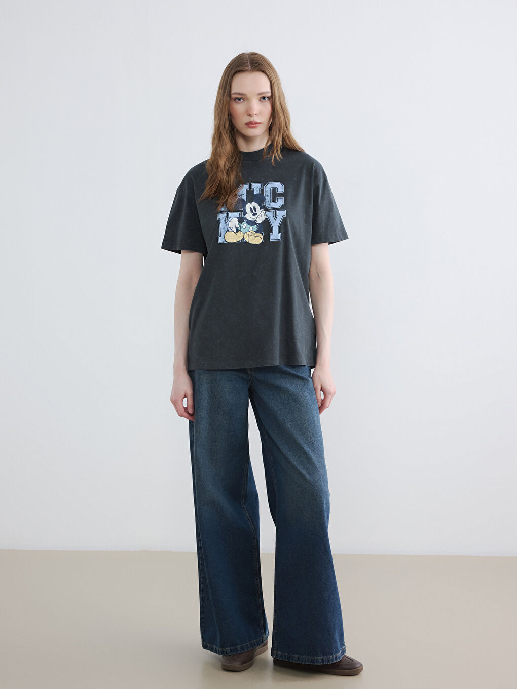 Mickey Mouse Printed Women's T-Shirt-1