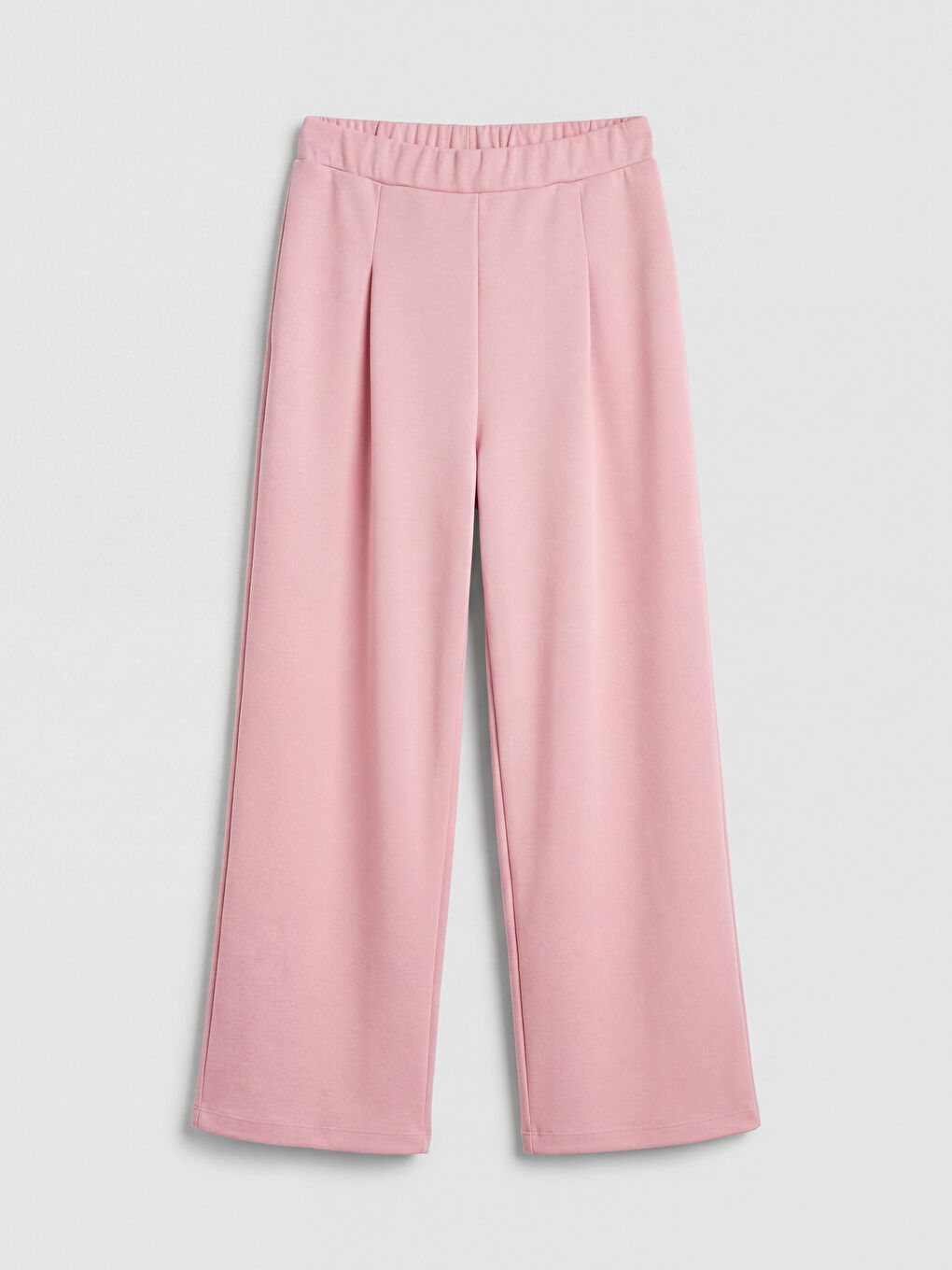 Pembe Geniş Paça Soft Touch Kız Çocuk Eşofman Altı