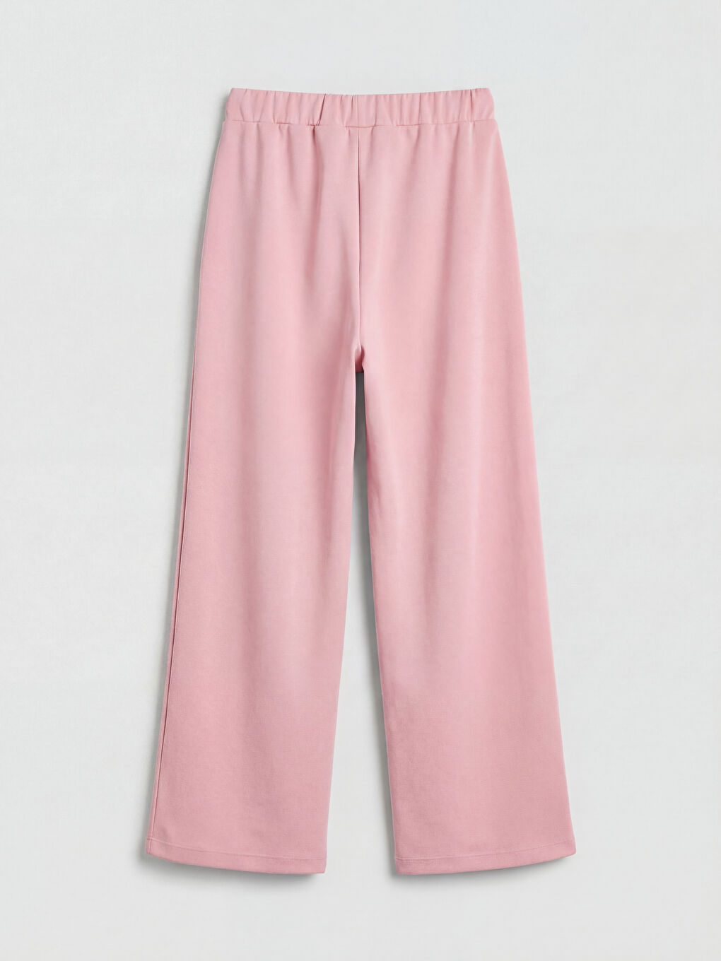 Pembe Geniş Paça Soft Touch Kız Çocuk Eşofman Altı-1