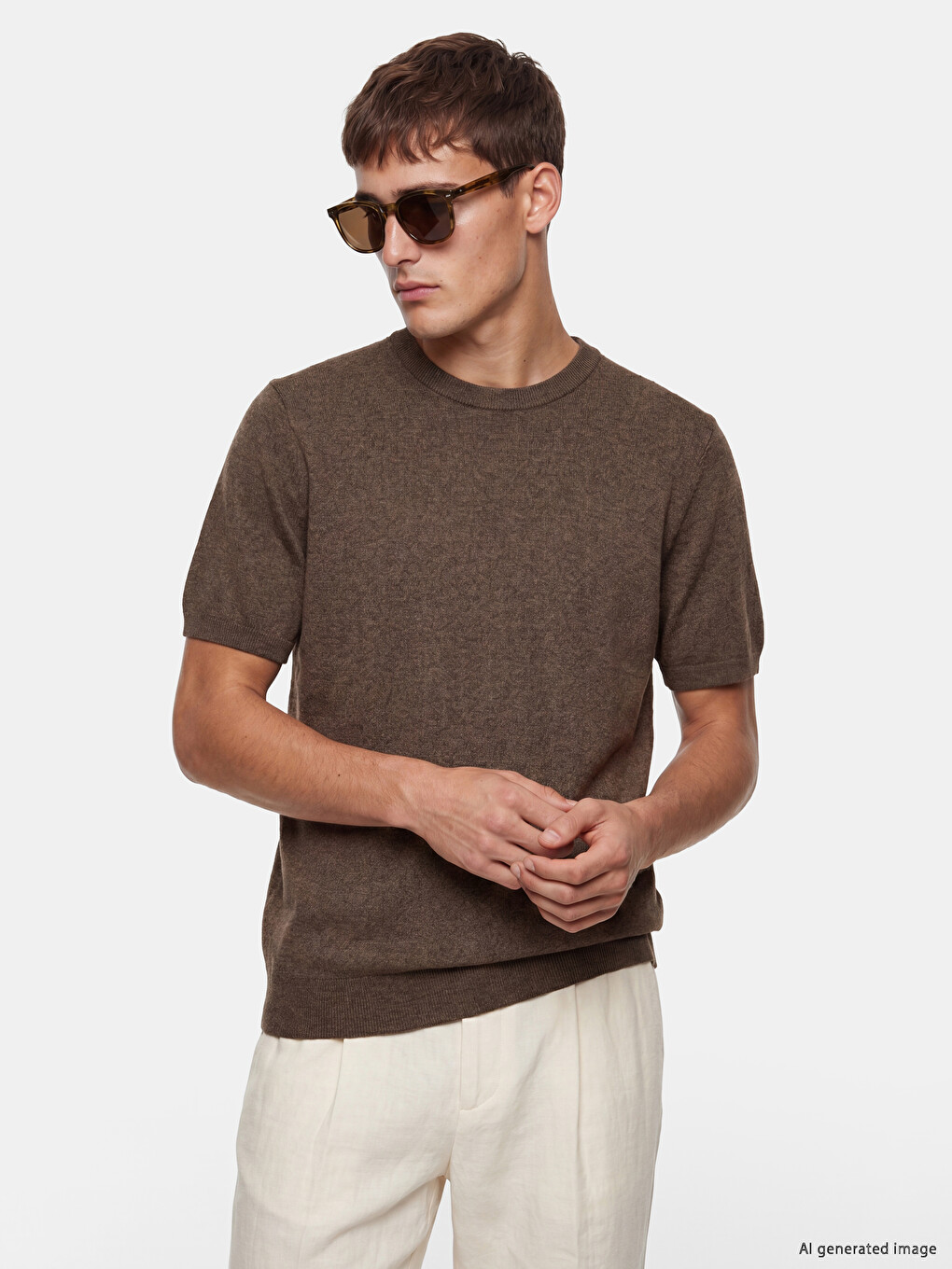 Crew Neck Regular Fit Men's Knitwear Sweater