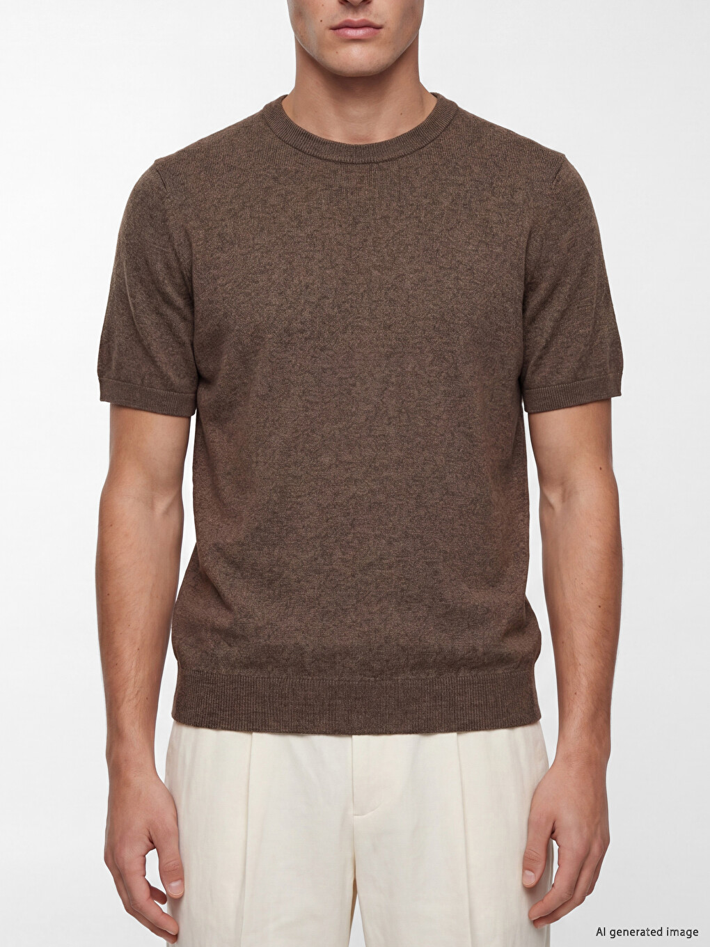 Crew Neck Regular Fit Men's Knitwear Sweater-2