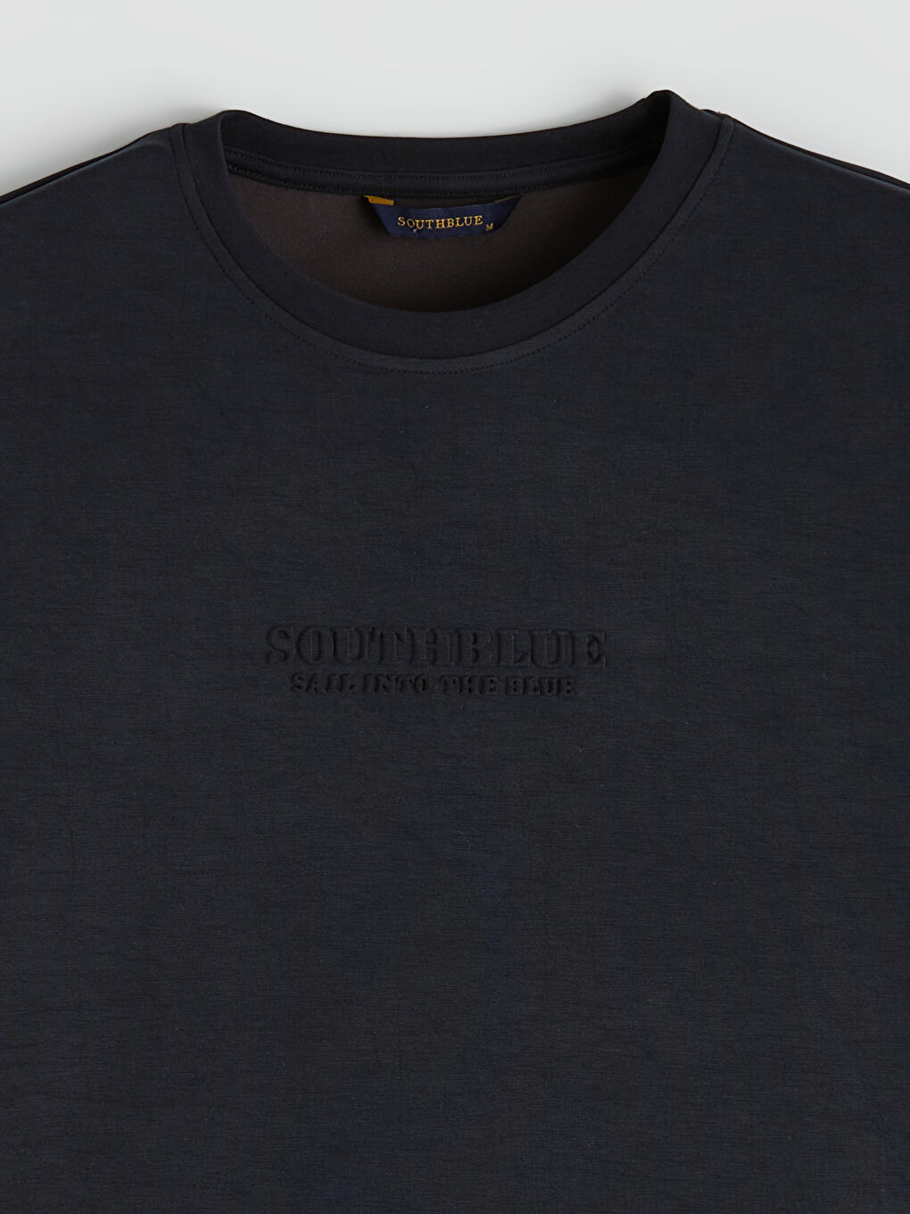 Antrasit Bisiklet Yaka Nakışlı Erkek Sweatshirt-5