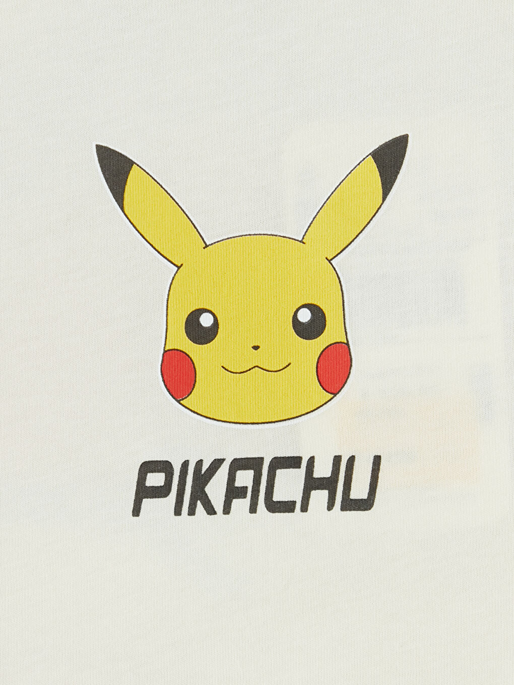 Bej Pikachu Baskılı Erkek Çocuk Tişört-3