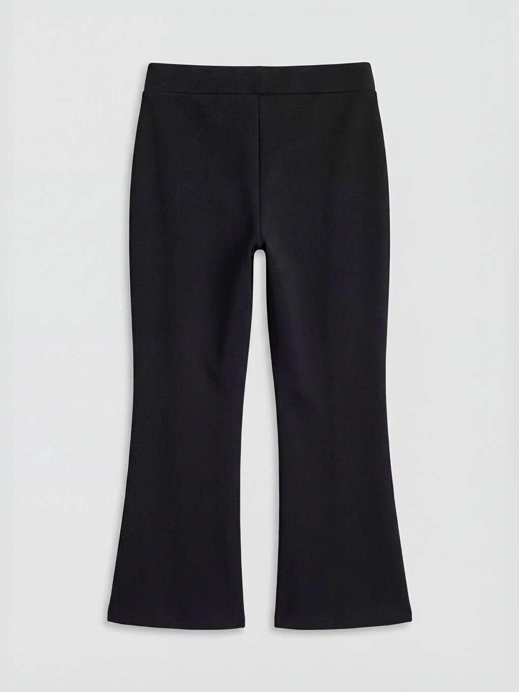 Siyah İspanyol Paça Kız Çocuk Tayt-1