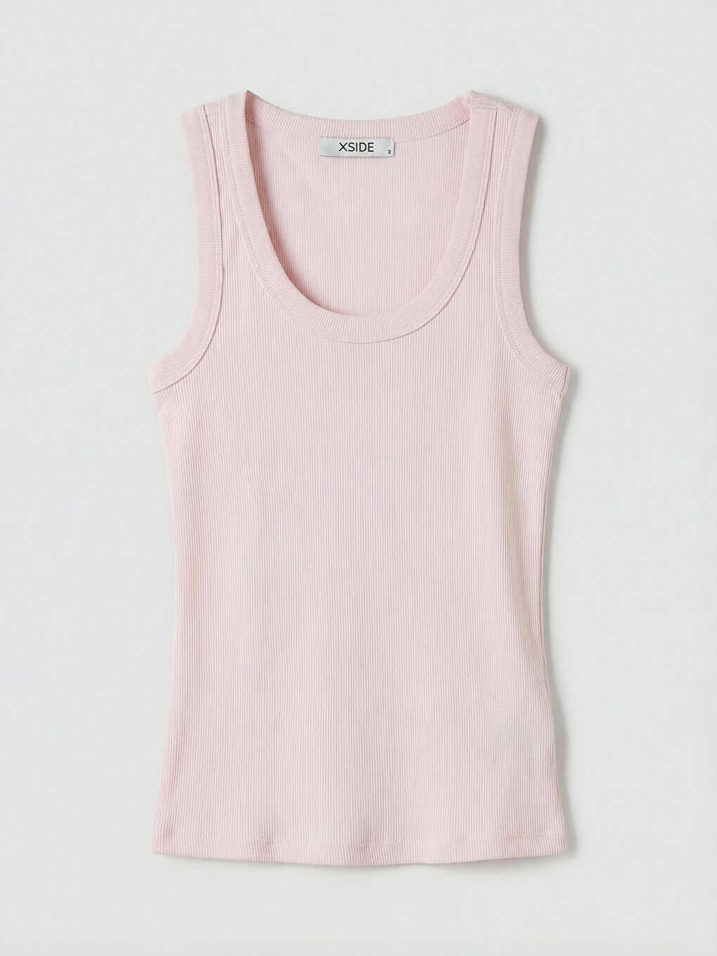 U-ს ფორმის დეკოლტე ქალის უმკლავო მაისური-4