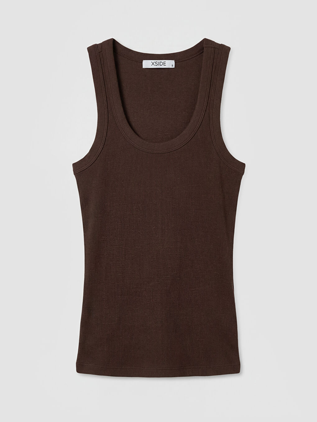 Kahverengi U Yaka Kadın Atlet