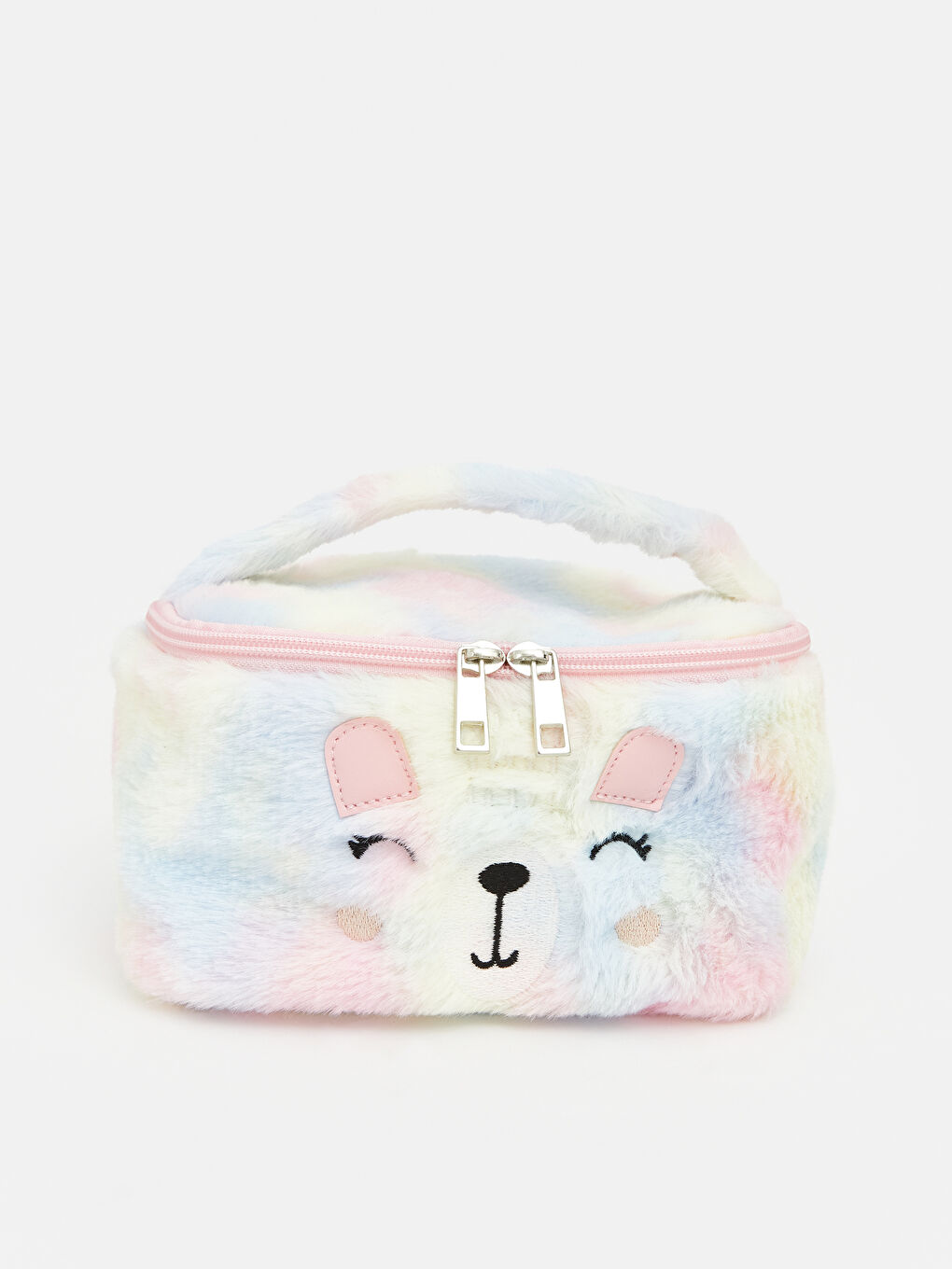 Ayıcık Figürlü Pelüş Kız Çocuk Makyaj Çantası