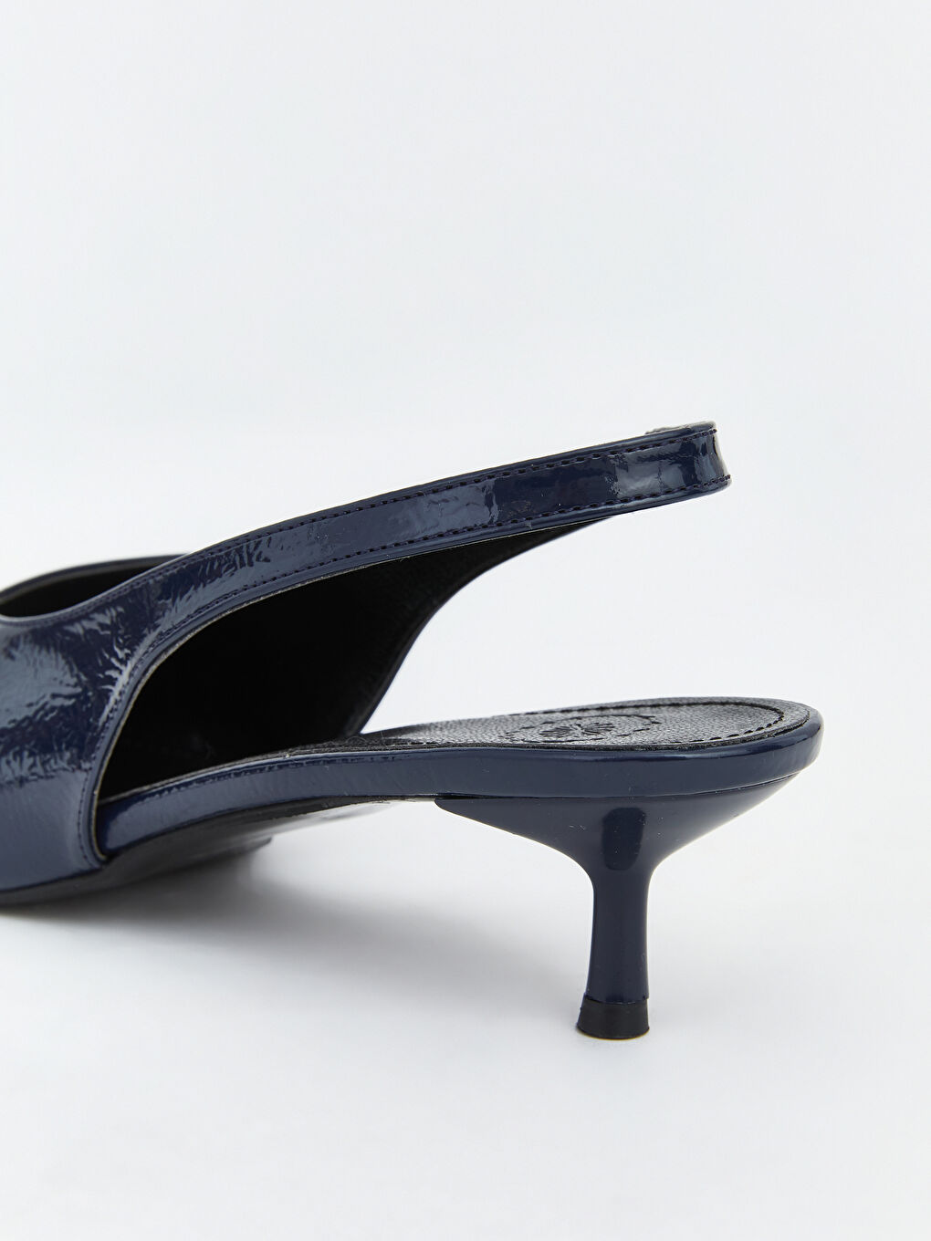Lacivert Sivri Burun Kadın Topuklu Ayakkabı-4