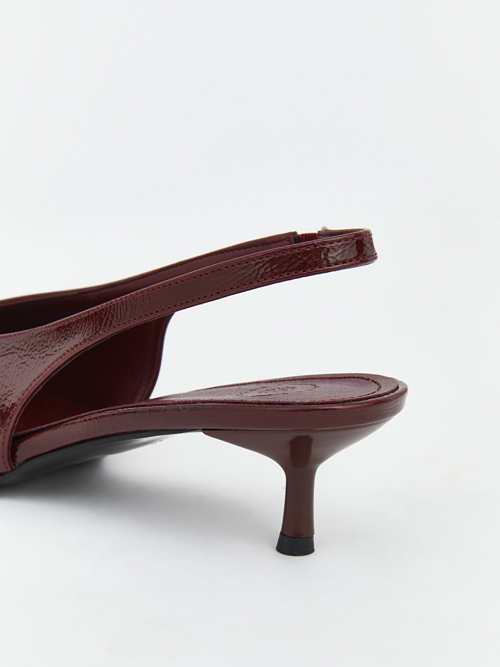 Bordo Sivri Burun Kadın Topuklu Ayakkabı-4