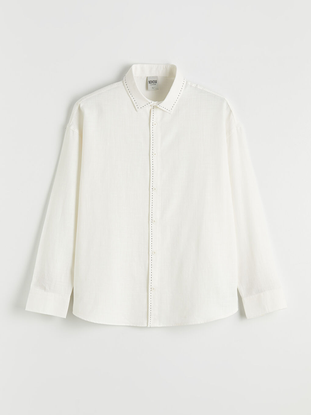 Ekru Regular Fit Erkek Gömlek-4