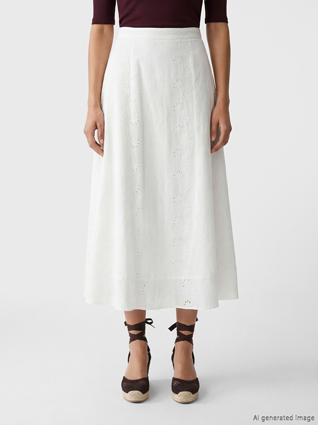 Jupe  Blanc Femme-1