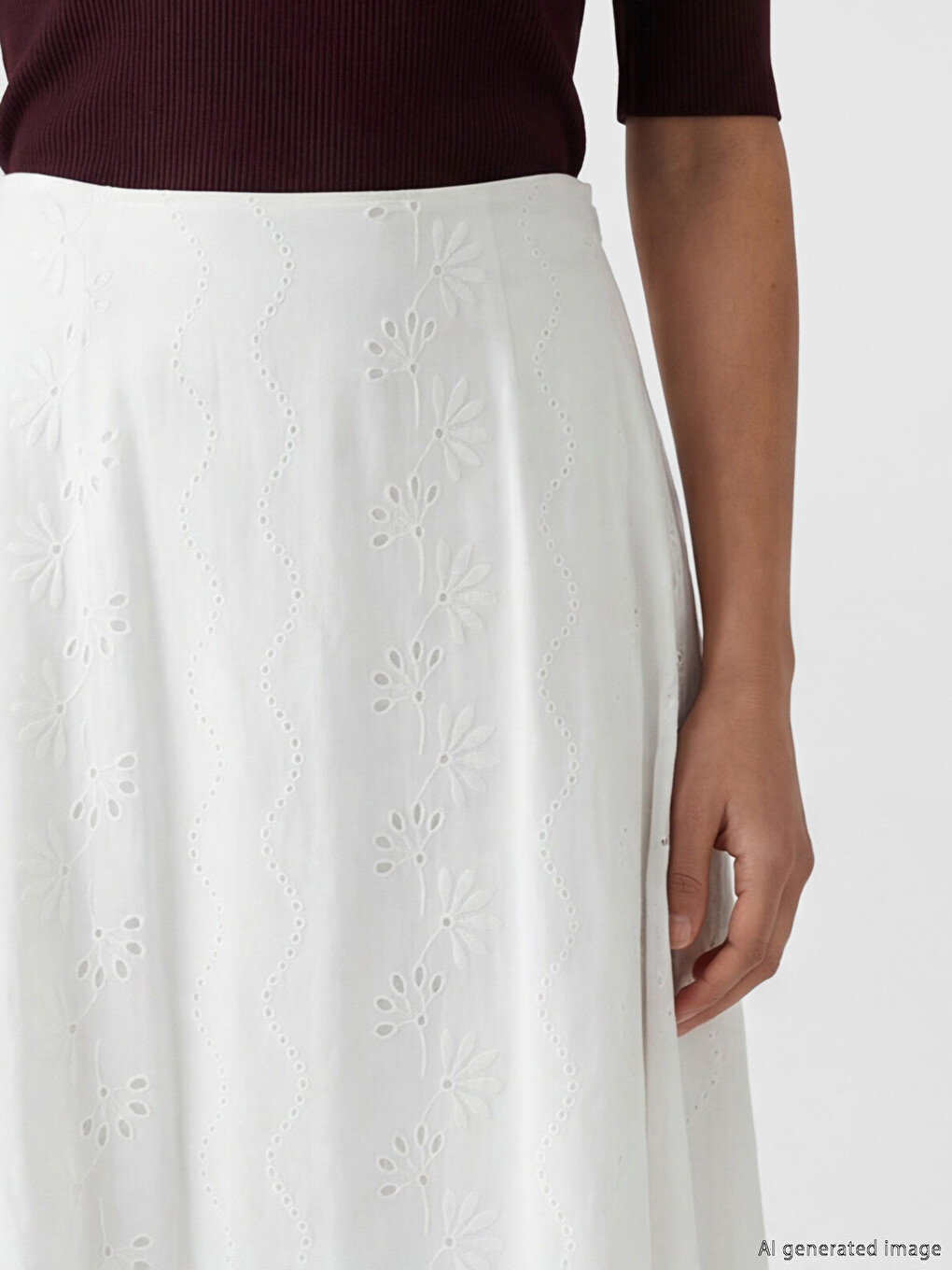 Jupe  Blanc Femme-2
