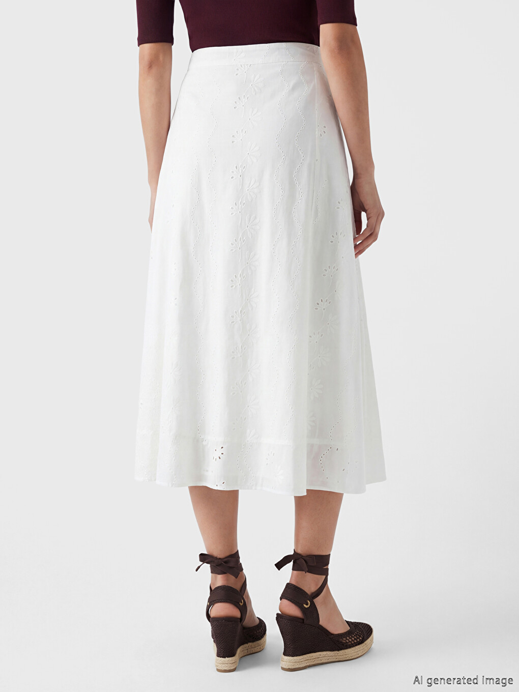 Jupe  Blanc Femme-3