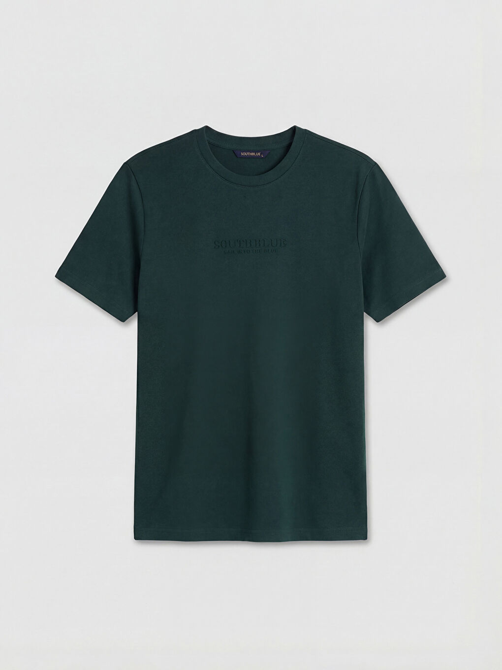 Yeşil Bisiklet Yaka İnterlok Erkek Tişört