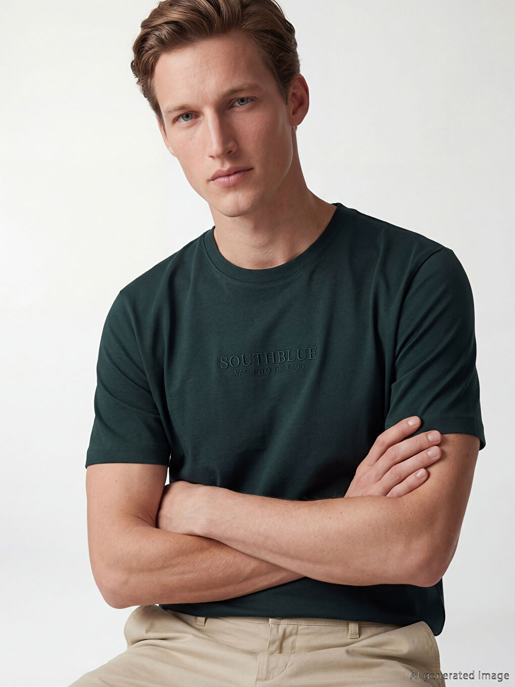 Crew Neck Interlock Men's T-Shirt