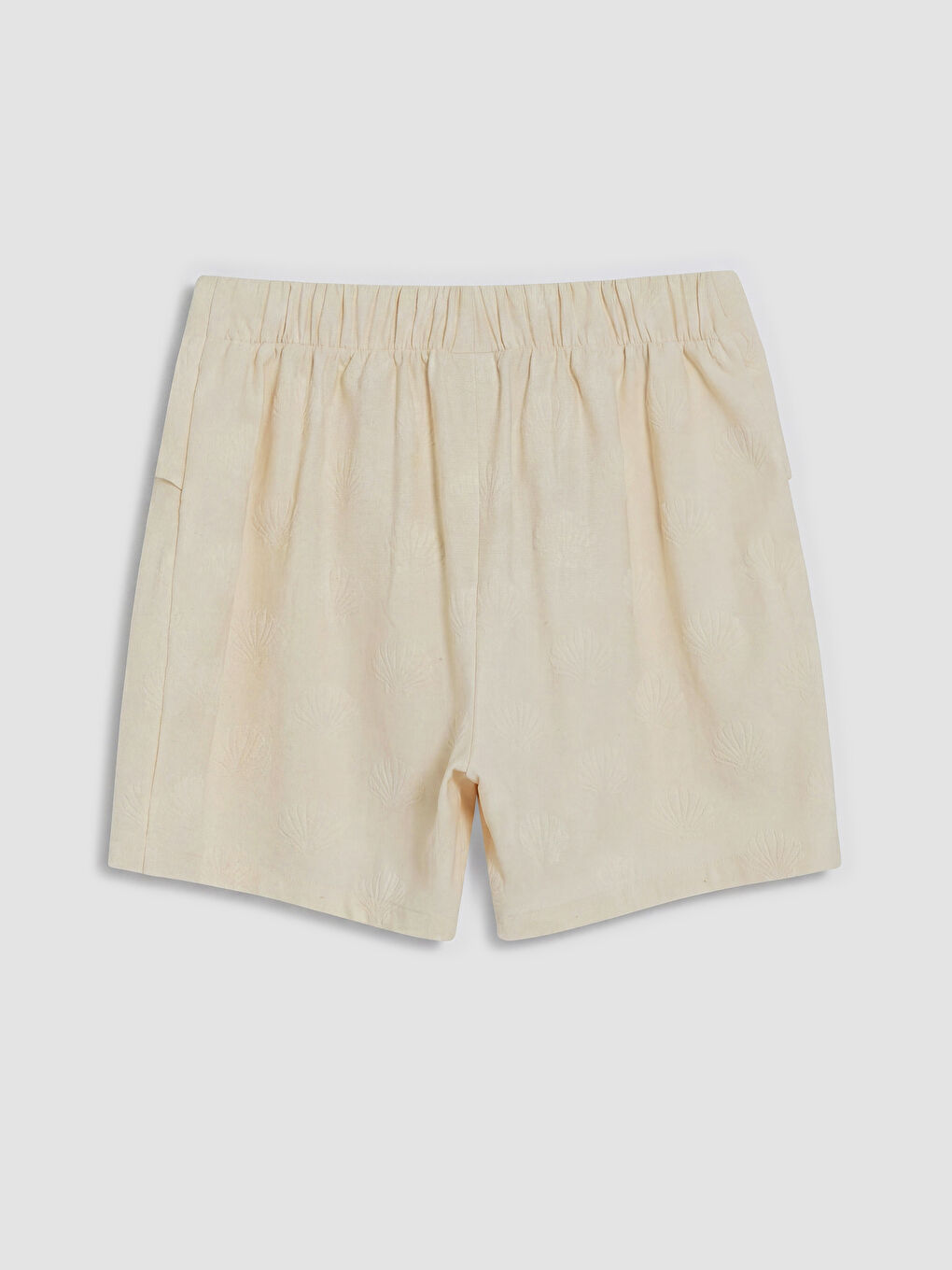 Ekru Anvelop Kesim Kız Çocuk Şort Etek-1