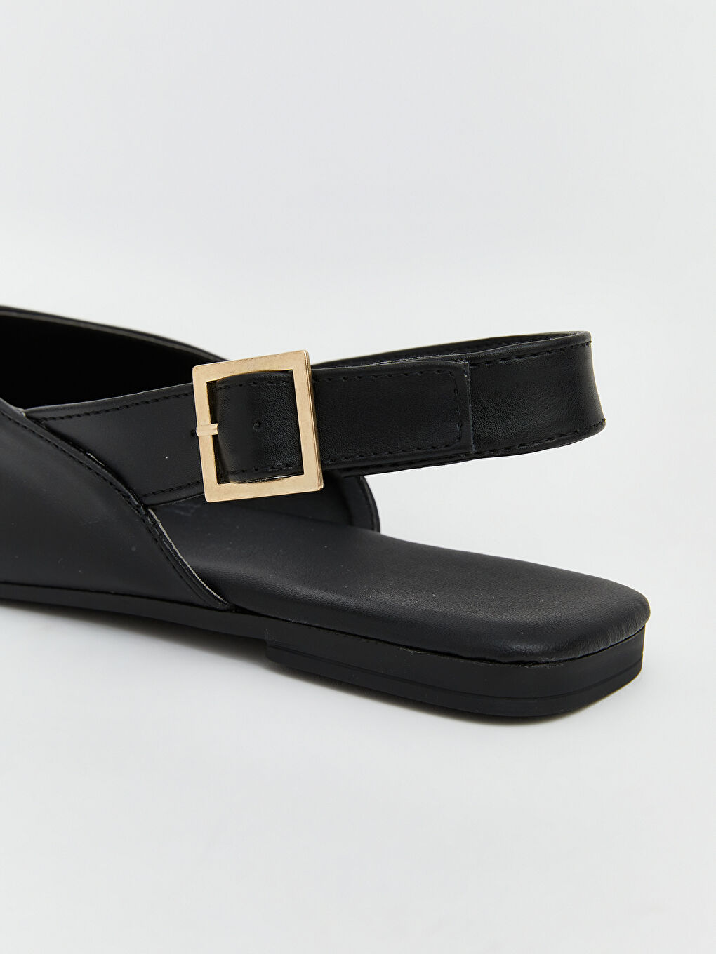 Siyah Sivri Burun Kadın Babet-4