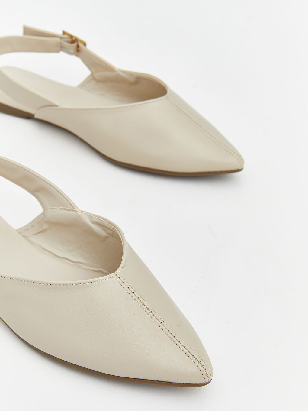 Bej Sivri Burun Kadın Babet-2